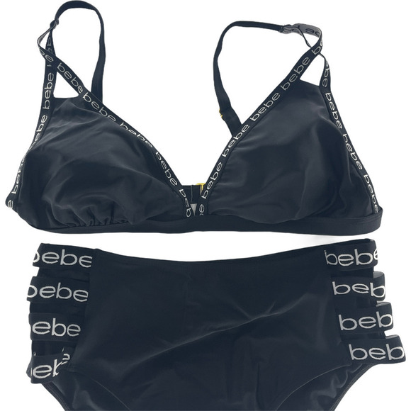 Bebe Sport Logo Triangle Bikini - Picture 3 of 6